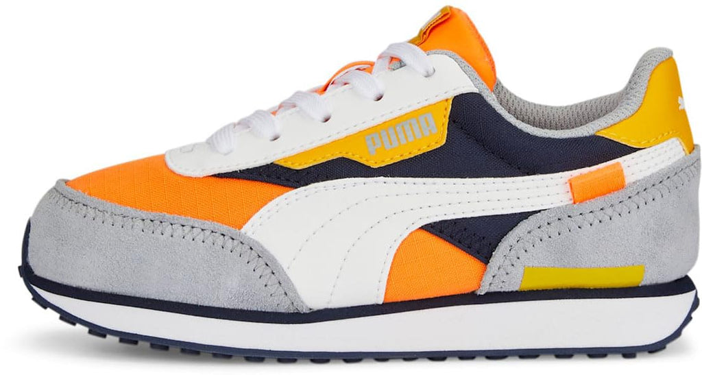 Puma - Preschool Rider Play On Shoes, Color Ultra Orange/Puma White, Size: 13 M US Little Kid