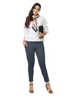 Lyra Cotton Strech Pencil Pant For Women | Mid-Waist | Fashionwear