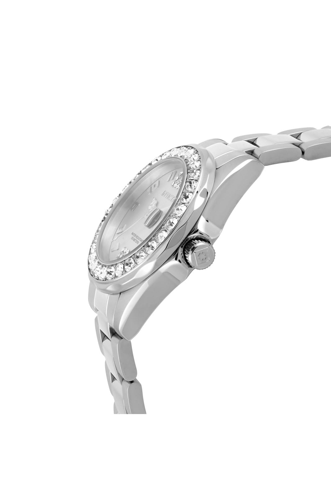 Invicta Women's 15251 Pro Diver Silver Dial Crystal Accented Stainless Steel Watch