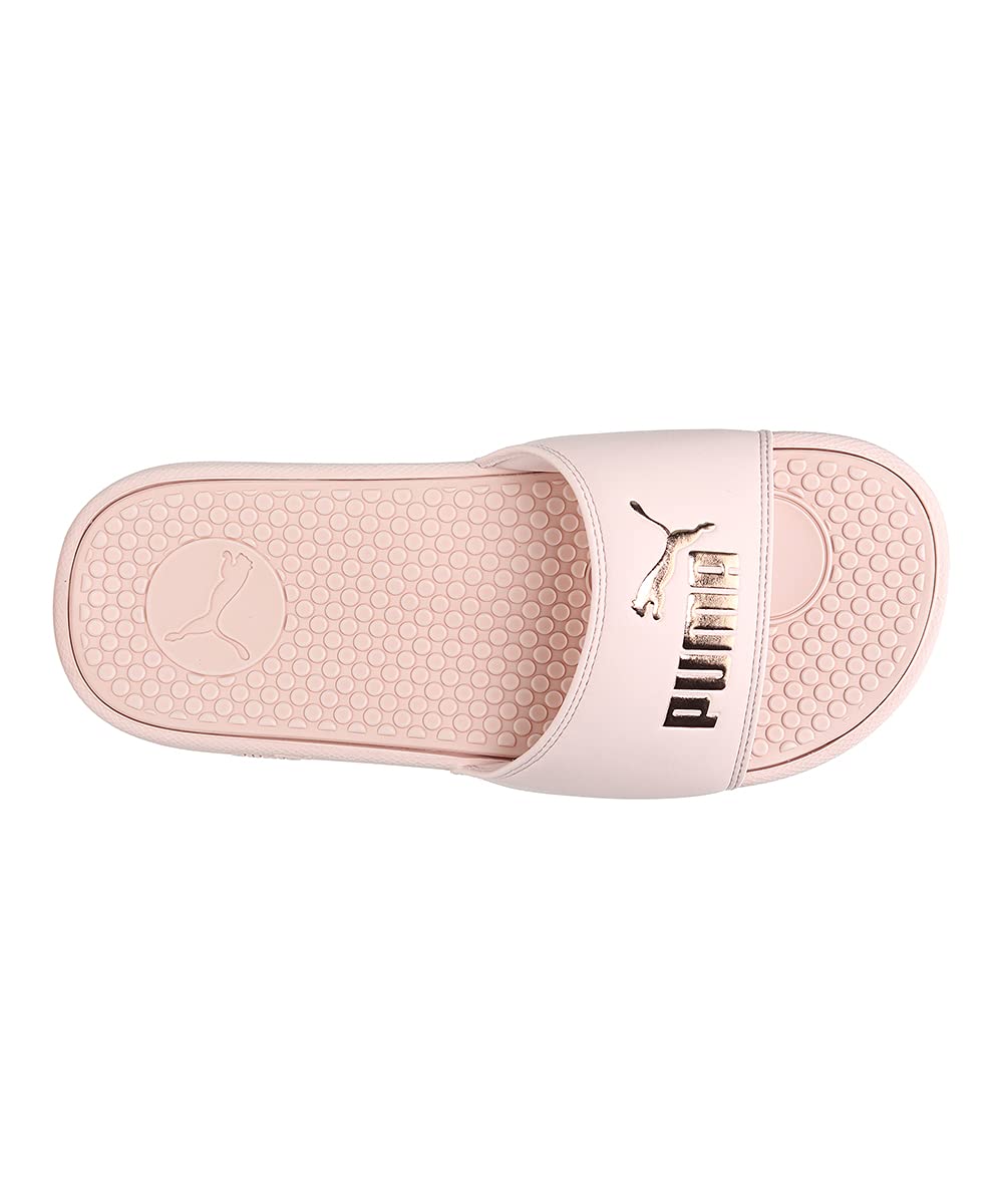 PUMA Womens Cool Cat 2.0 Slide Sandal, Cloud Pink-Rose Gold, 9