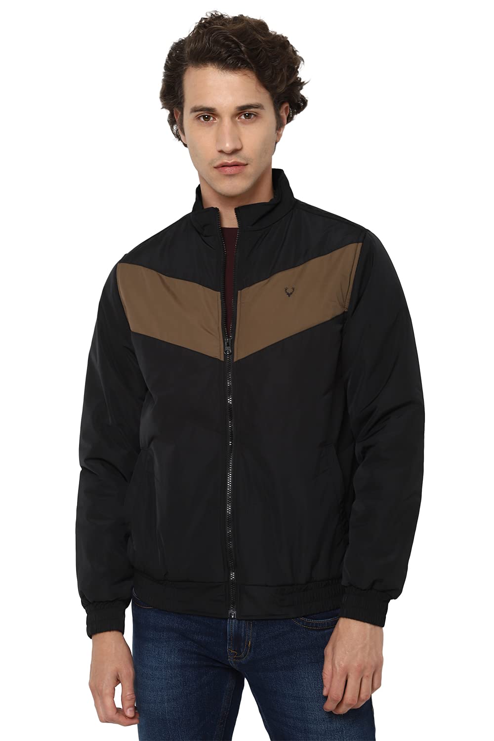 Allen Solly Men Printed Casual Full Sleeve Jacket