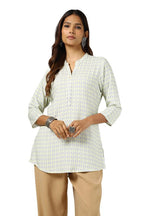 Soch Womens Yellow Rayon Abstract Print Tunic