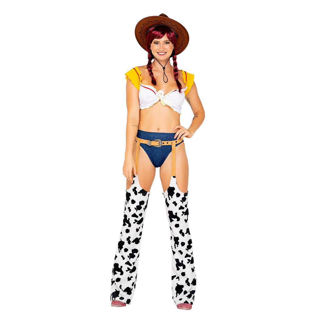 5117 - 3pc Playful Cowgirl - Medium / Yellow/White