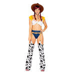 5117 - 3pc Playful Cowgirl - Medium / Yellow/White