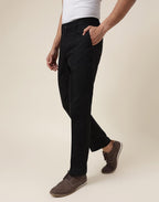 Fabindia MenS Slim Pants (1028303Black_Black