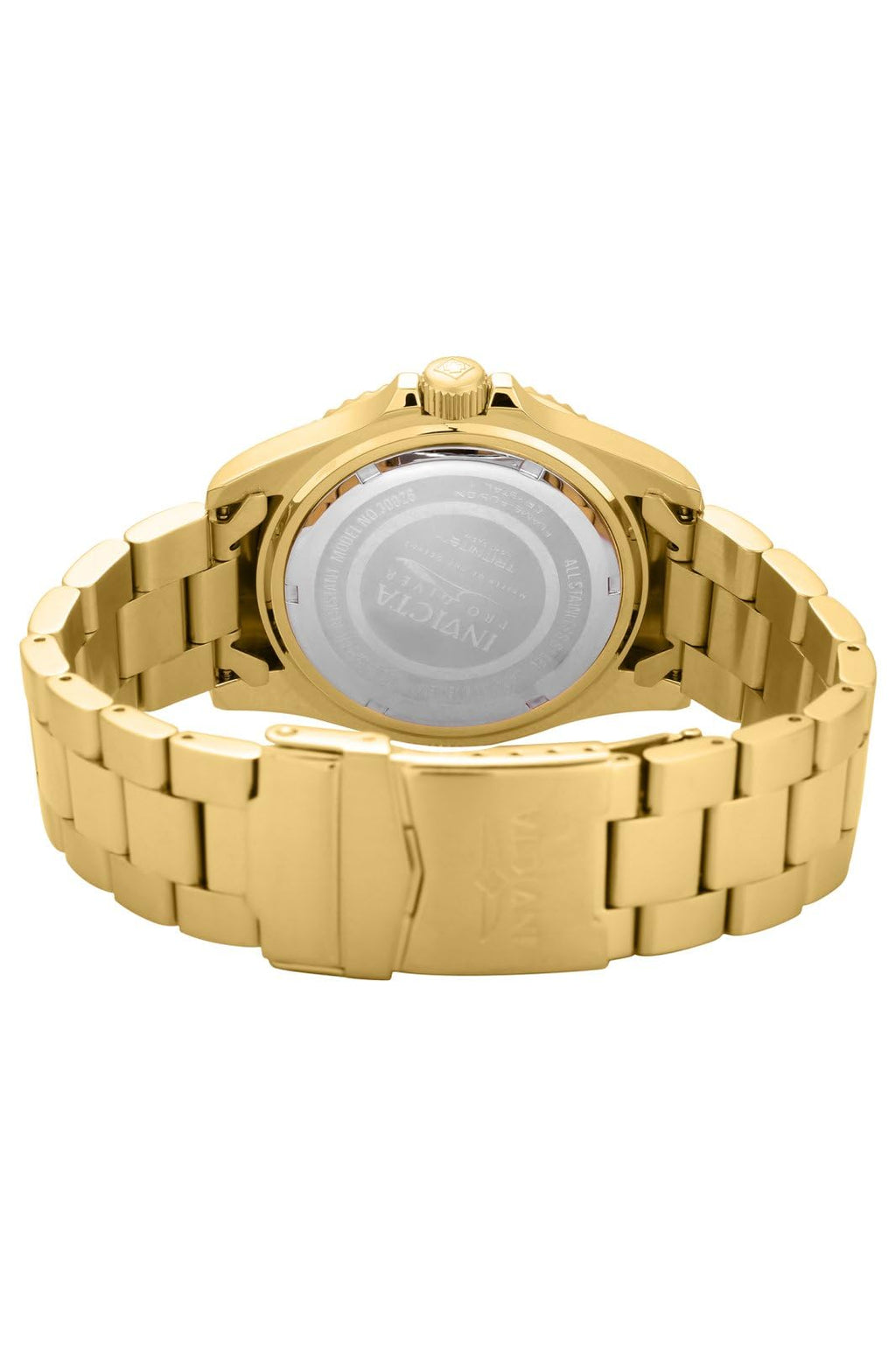 Invicta Men's Pro Diver Quartz Watch with Stainless Steel Strap, Gold, 22 (Model: 30026)