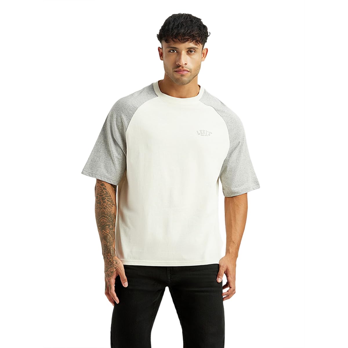 LeviS MenS ColourBlock Loose Fit TShirt