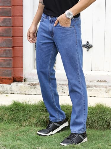 Thomas Scott MenS Mid-Rise Clean Look Relaxed Fit Jeans