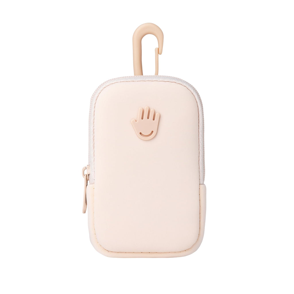 Touchland Touchette Zippered Pouch, Attachable Fashion Accessory with Snap Hook for Power Mist and Glow Mist 1FL OZ, Blush Pink