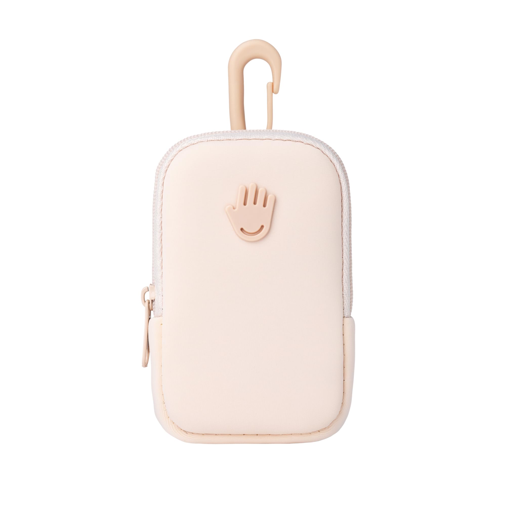 Touchland Touchette Zippered Pouch, Attachable Fashion Accessory with Snap Hook for Power Mist and Glow Mist 1FL OZ, Blush Pink