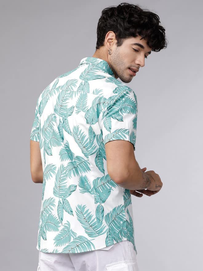 ANNI DESIGNER Mens Cotton Blend Digital Printed Stitched Half Sleeve Shirt