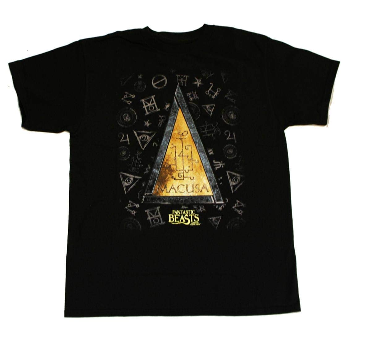 Bioworld Fantastic Beasts Youth Black MACUSA T-Shirt: Large