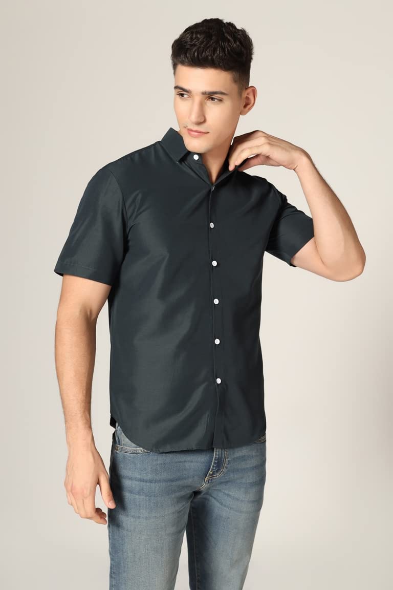 OM SAI LATEST CREATION Shirt for Men || Opaqu Cotton Shirts for Men || Regular Fit Solid Shirts for Men || Spread Collar & Half