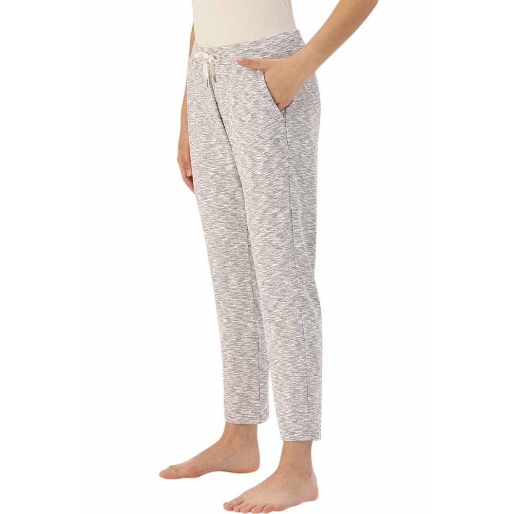 Enamor Athleisure Womens Polyester Blend Mid Rise Relaxed Fit 7/8 Length Quick Dry 4 Way Stretch Antimicrobial Smart Active Tra