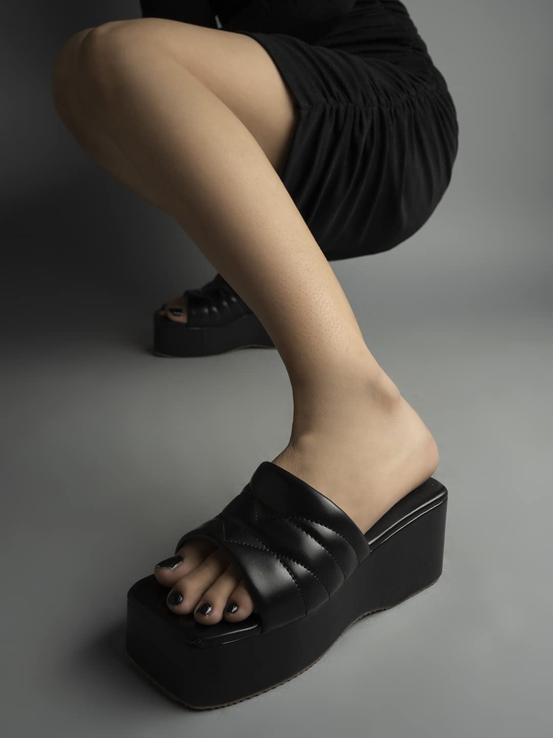 Shoetopia Women & Girls Retro Style Platform Heels