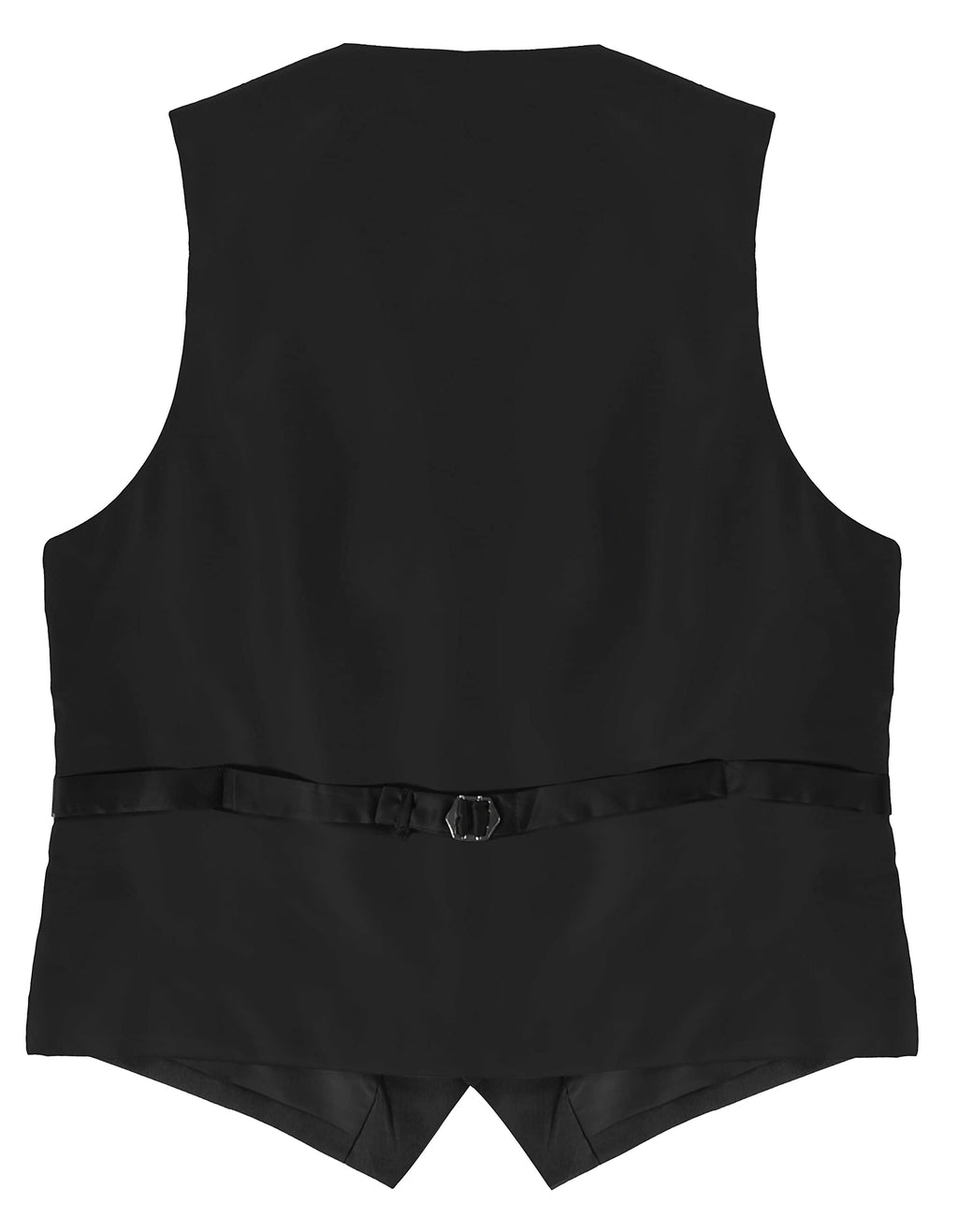 Gioberti Mens Formal Suit Vest, Black, 3X-Large