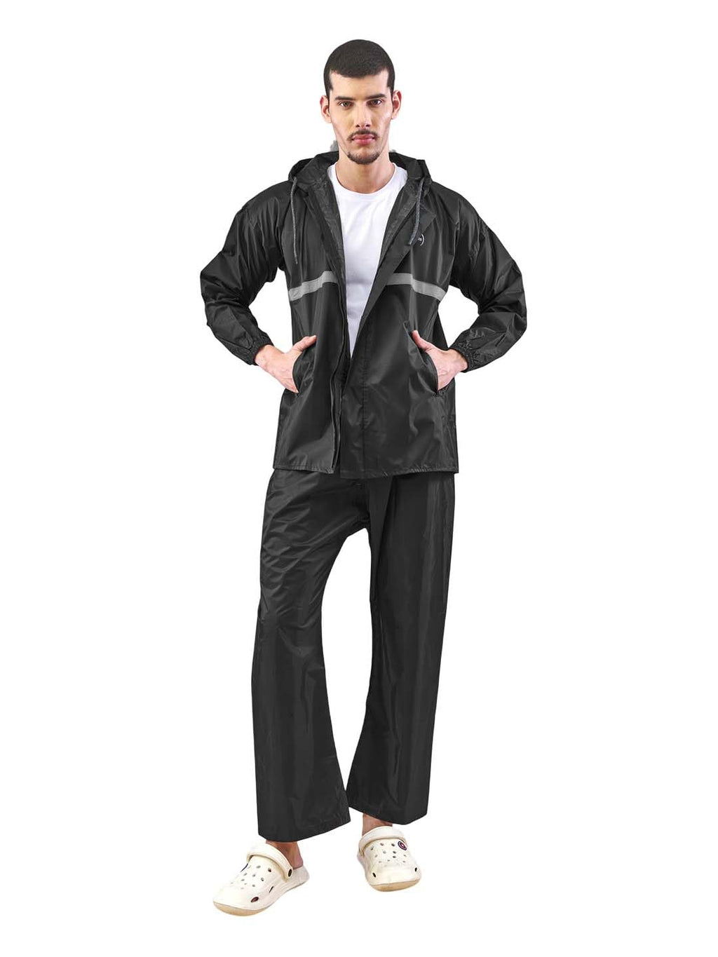 Lux Venus Reflecting Design Tapping Rain Suit For Men