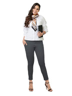 Lyra Cotton Strech Pencil Pant For Women | Mid-Waist | Fashionwear