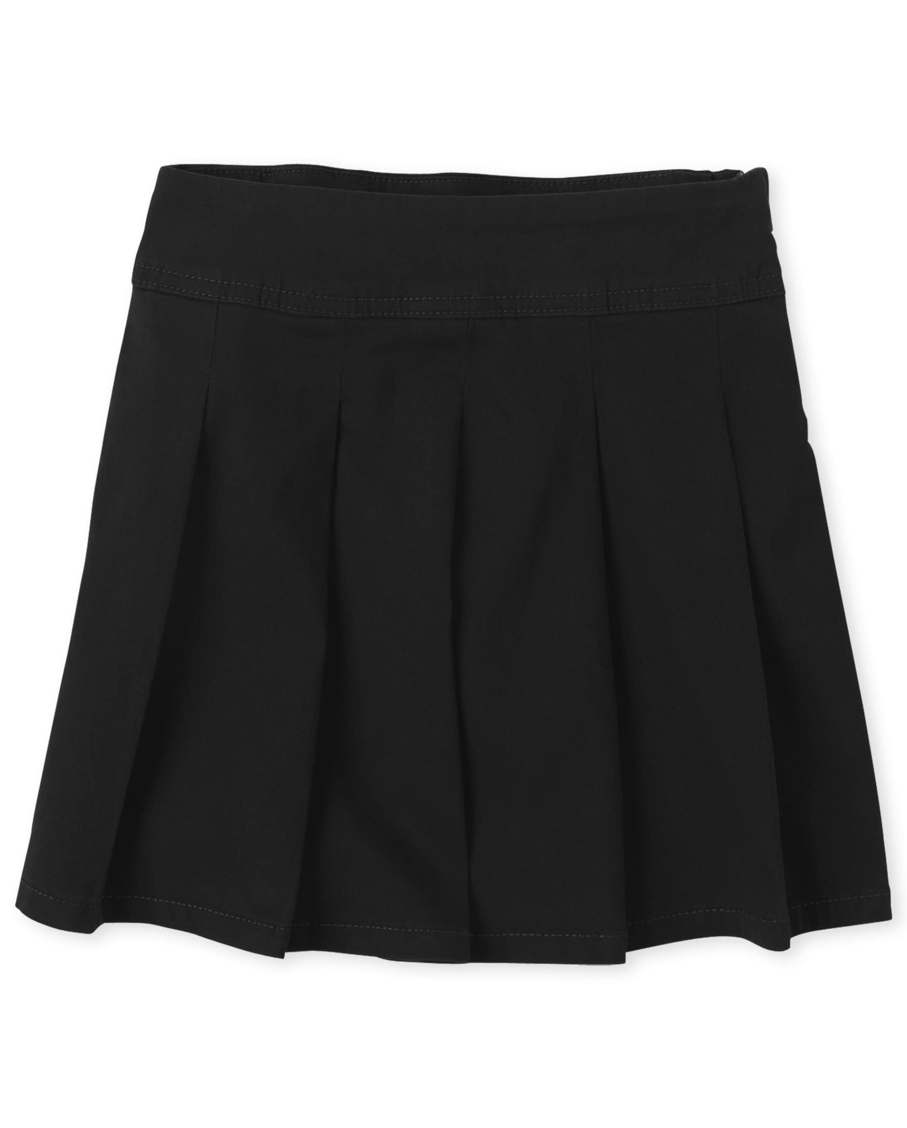 The Children's Place Girls Pleated Skort,Black Single,5