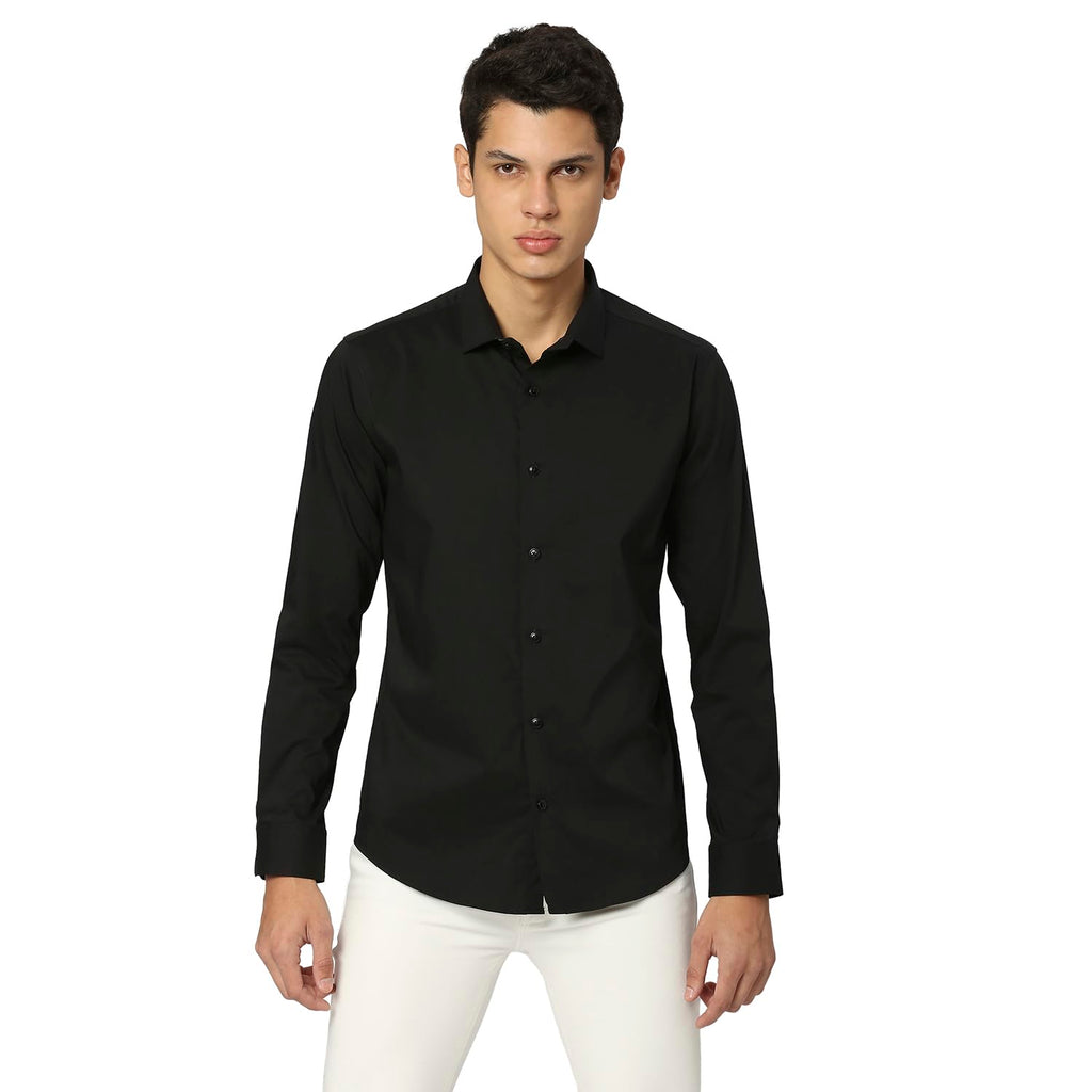 Pepe Jeans Zorn Ls Cotton Stretch Shirt, Black, Xxl