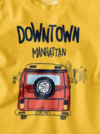 Bon Organik Boys Regular Fit T-Shirt (BON11576_Yellow