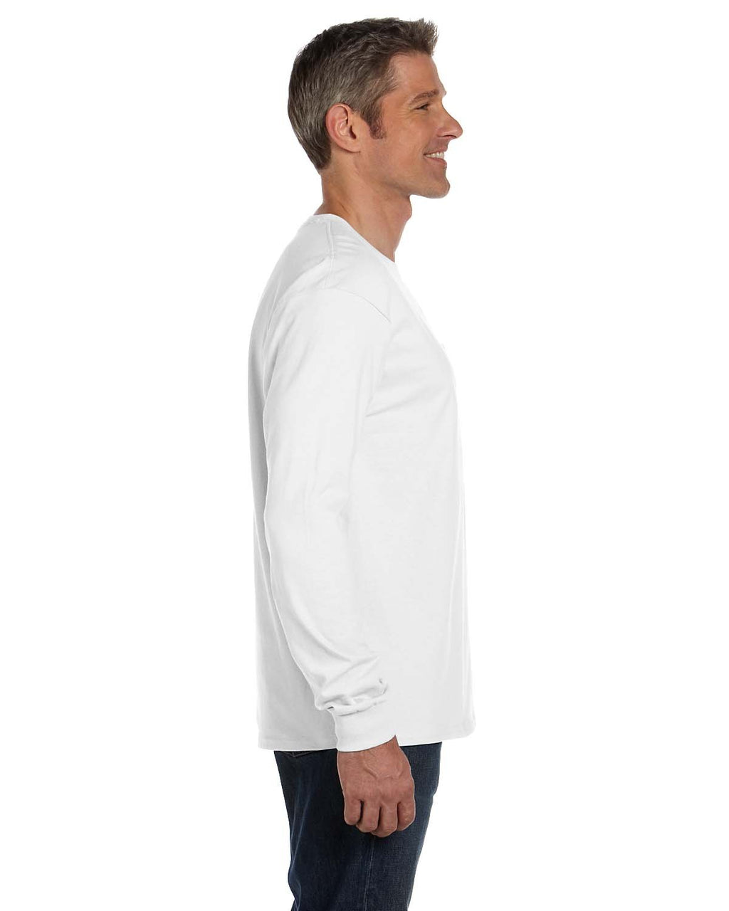 Unisex 61 oz Tagless Long-Sleeve T-Shirt - ASH - S(D0102H7K3F8)
