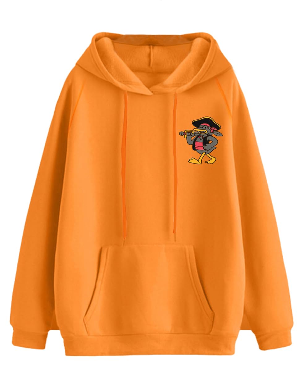 Juneberry Cotton Fleece Oversized Fit Graphic Printed Full Sleeve Hooded Sweatshirt For Women/Girls (Available In S To 3Xl) (Jhd