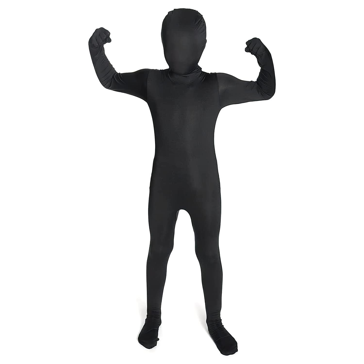 Morphsuits Kids Black Bodysuit Costume, Black Full Body Suit Halloween, All Black Costume Morph Suit Boys, Full Body Black Suit