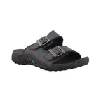Skechers womens Reggae-jammin' Sandal, Black/Black, 9 US