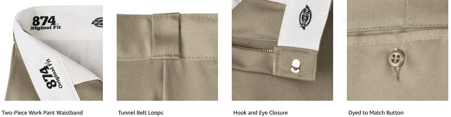 Dickies Men's Original 874 Work Pants, Dark Brown