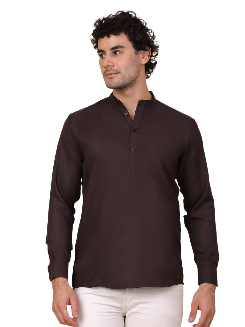 Jompers Mens Solid Short Kurats