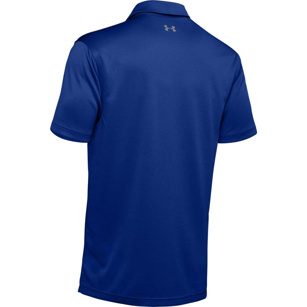 Under Armour Men's Tech Golf Polo , Royal (400)/Graphite, Small