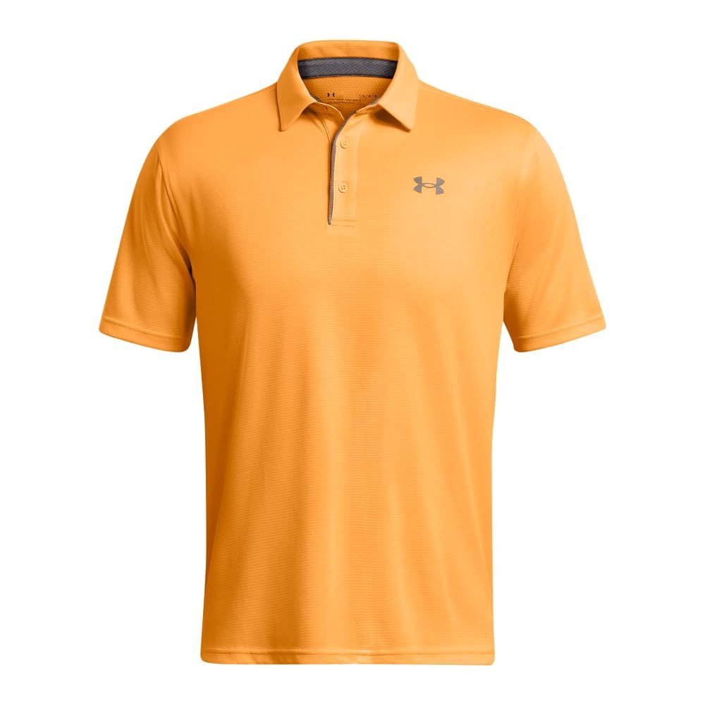 Under Armour Men's Tech Golf Polo, (803) Nova Orange / / Pitch Gray, XX-Large