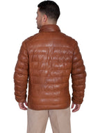 RIBBED LEATHER JACKET