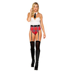 5128 - 3pc Hall Pass Hottie - Large / White/Red/Black