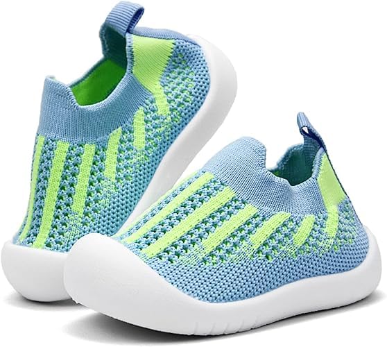 Shrbi Baby Sock Shoes Baby Walking Shoes Infant NonSlip Breathable Slippers With Soft Rubber Sole Baby Boys Girls Slip On Sneak 0-11.5