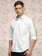 Tee Projekt Cotton Spread Collar Long Sleeve Shirt for Men Formal Shirt Casual Men Shirt