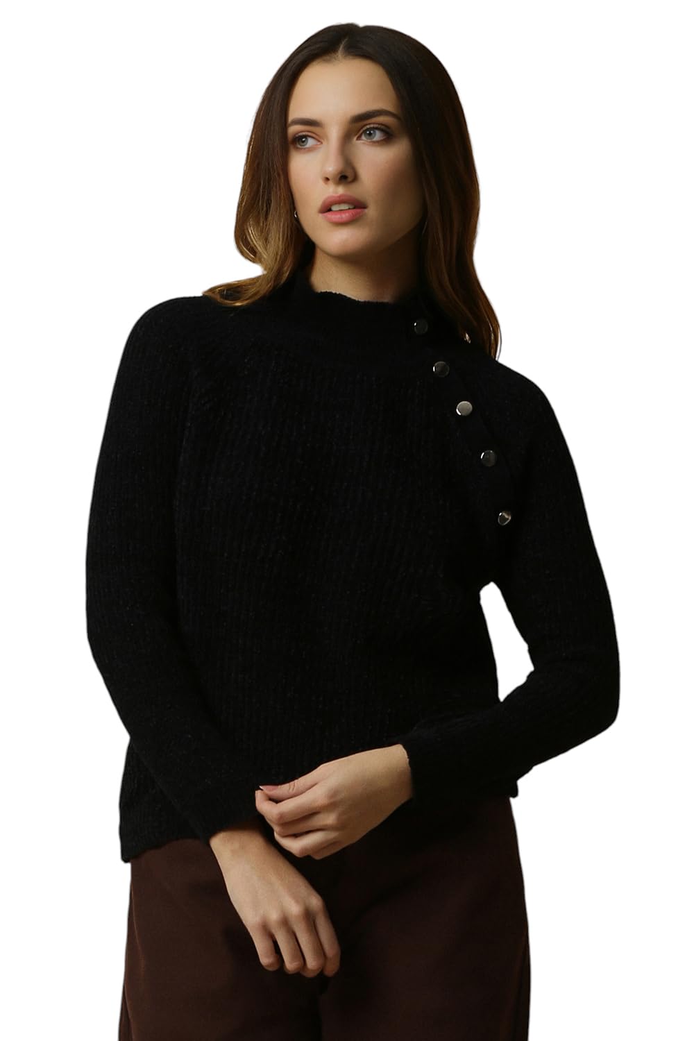 Allen Solly Women Casual Round Neck Sweater