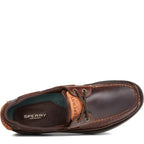 Sperry Mens Mako 2-Eye Boat Shoe, Amaretto, 9.5 Wide