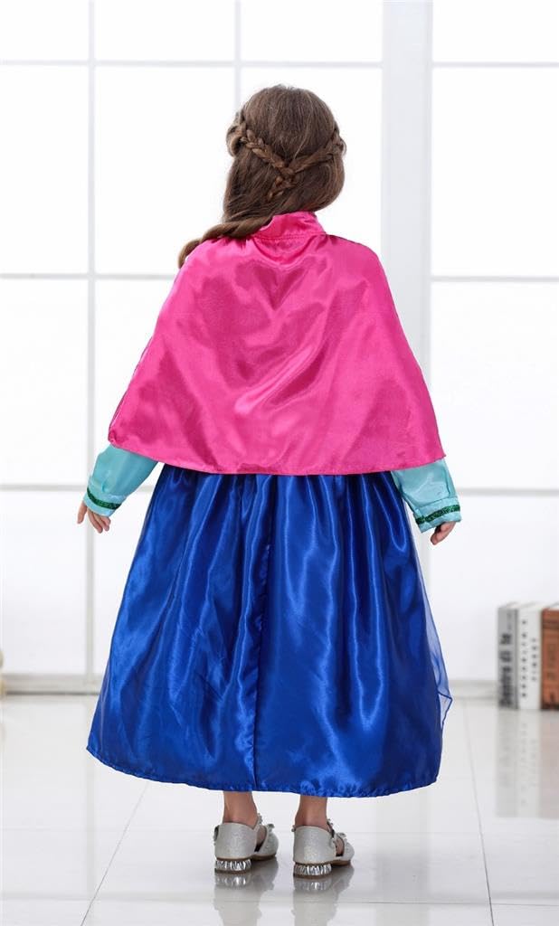 Dressy Daisy Toddler Little Girls' Ice Princess Sister Costume Dresses Birthday Halloween Christmas Fancy Party OutfitSize 5