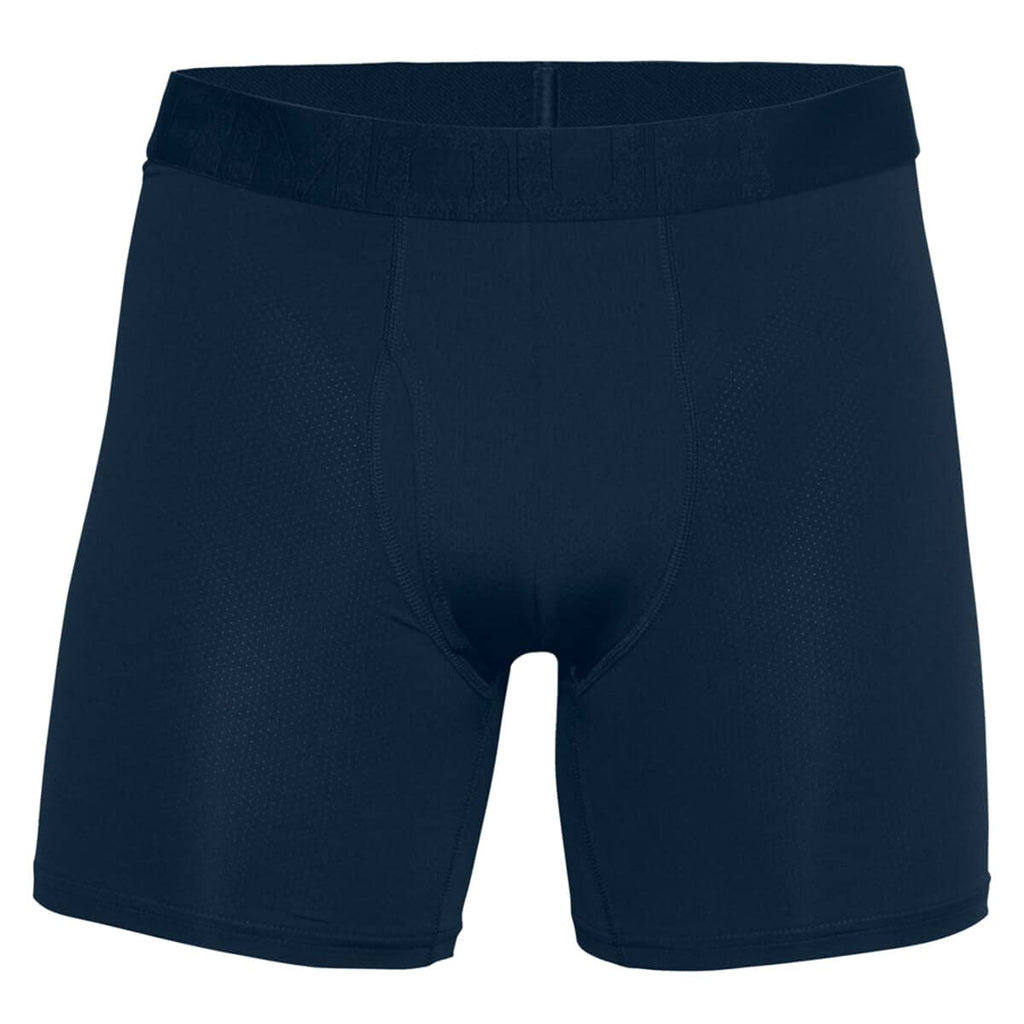 Under Armour mens Tech Mesh 6-inch Boxerjock 2-Pack , Academy Blue (408)/Mod Gray , XX-Large