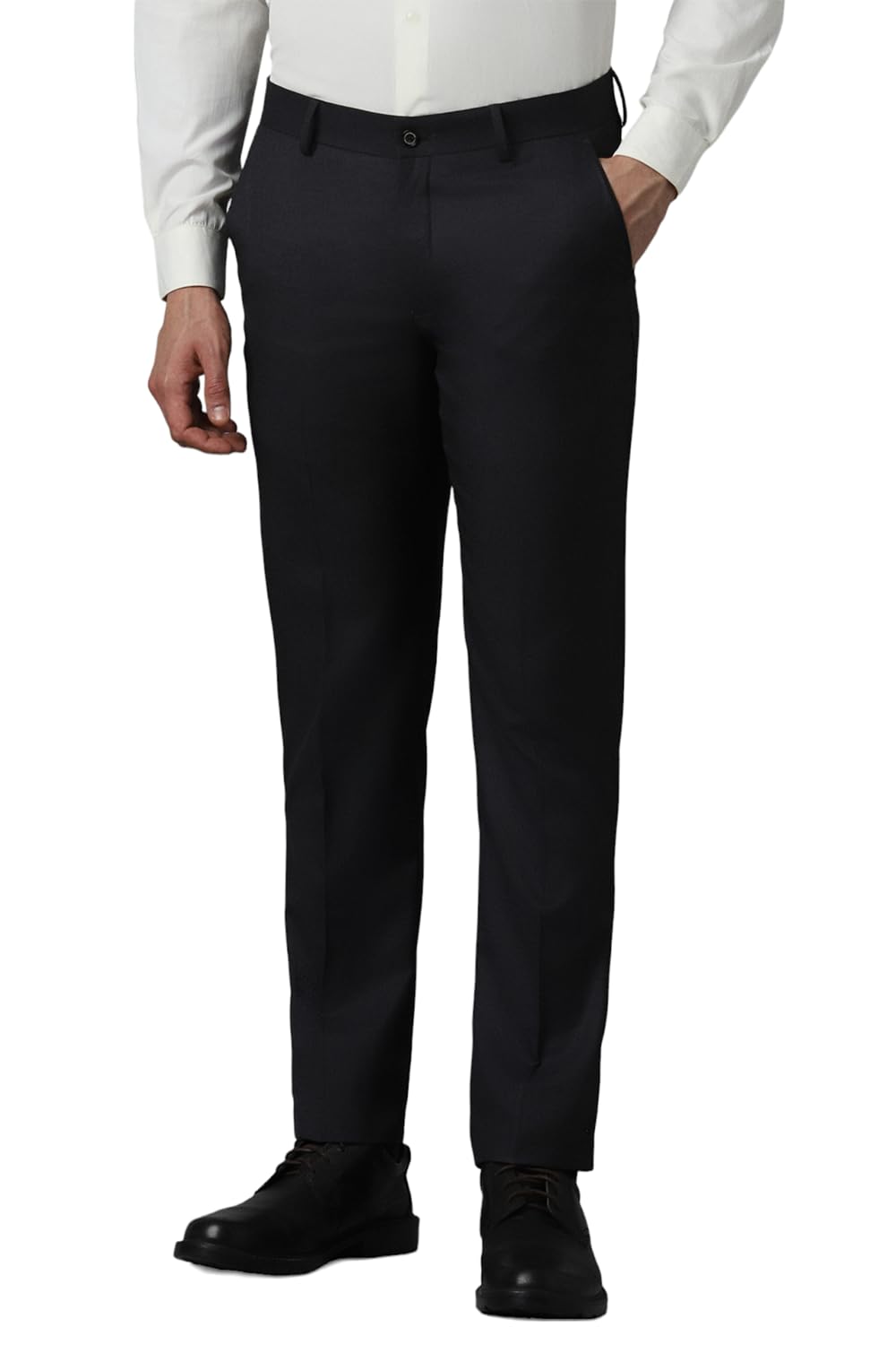 Louis Philippe MenS Slim Pants Black
