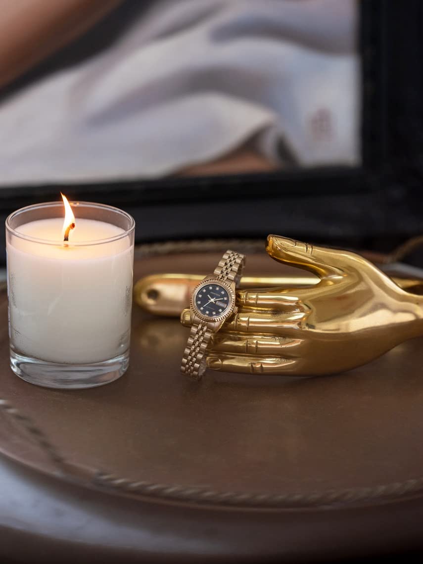 Armitron Women's Japanese Quartz Dress Watch with Stainless Steel Strap, Gold, 10 (Model: 75/2475BKGP)