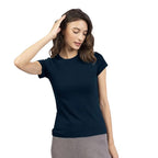 Bewakoof Womens Blue Slim Fit T-Shirt
