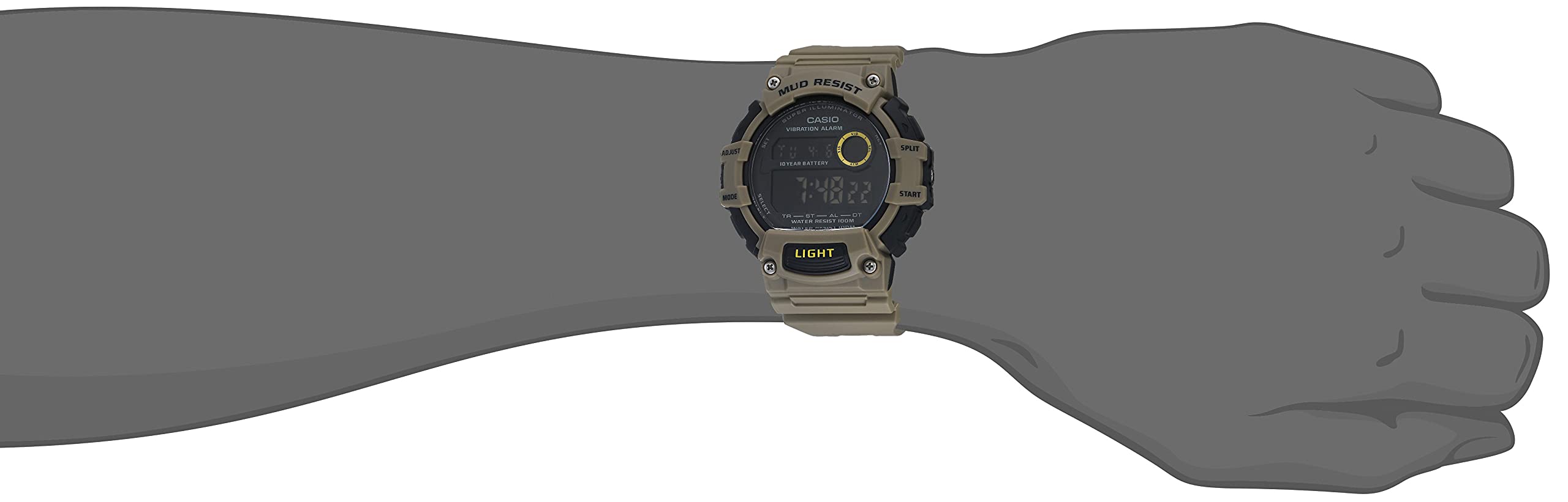 Casio Mud Resistant 10-Year Battery