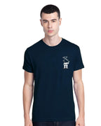 Bewakoof Mens Graphic Printed 100% Cotton T-Shirt (Pack of 2) - Regular Fit, Round Neck, Half Sleeves_595612_Blue&White_M