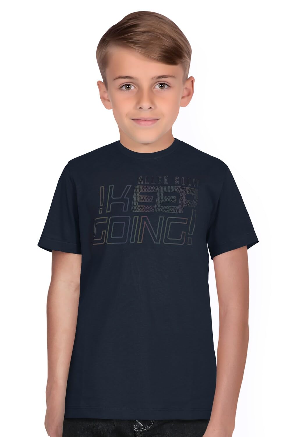Allen Solly Boys Regular Fit Solid Casual Crew Neck T-Shirt