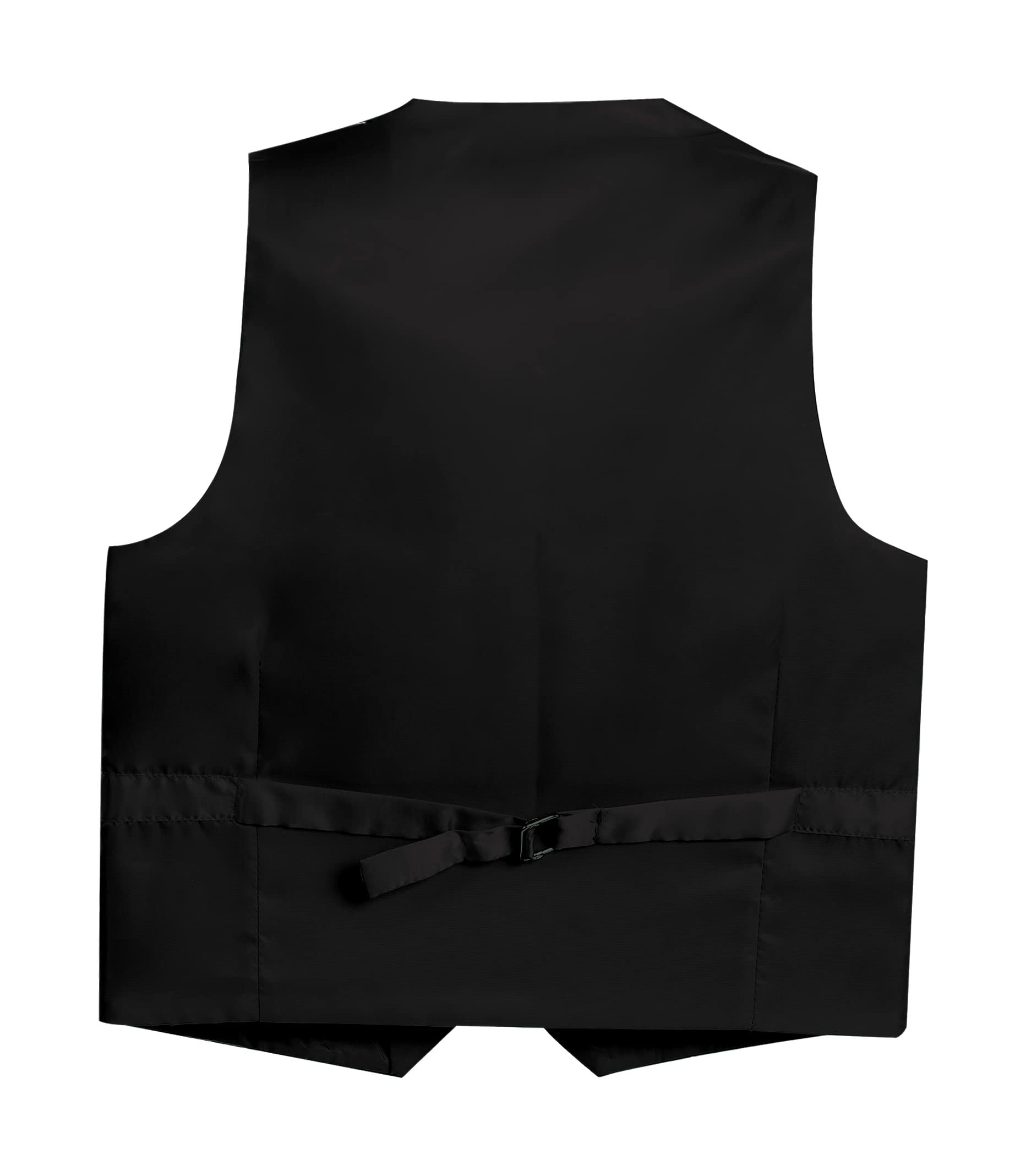 Gioberti Boy's 4 Button Formal Suit Vest, Black, Size 14