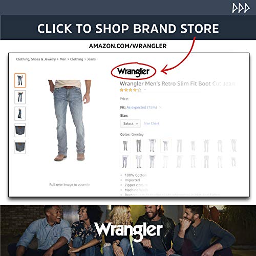 Wrangler Men 13MWZ Cowboy Cut Original Fit Jean, Gray, 32W x 34L