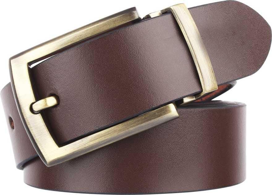 Men Brown Genuine Leather Belt ()_84 42